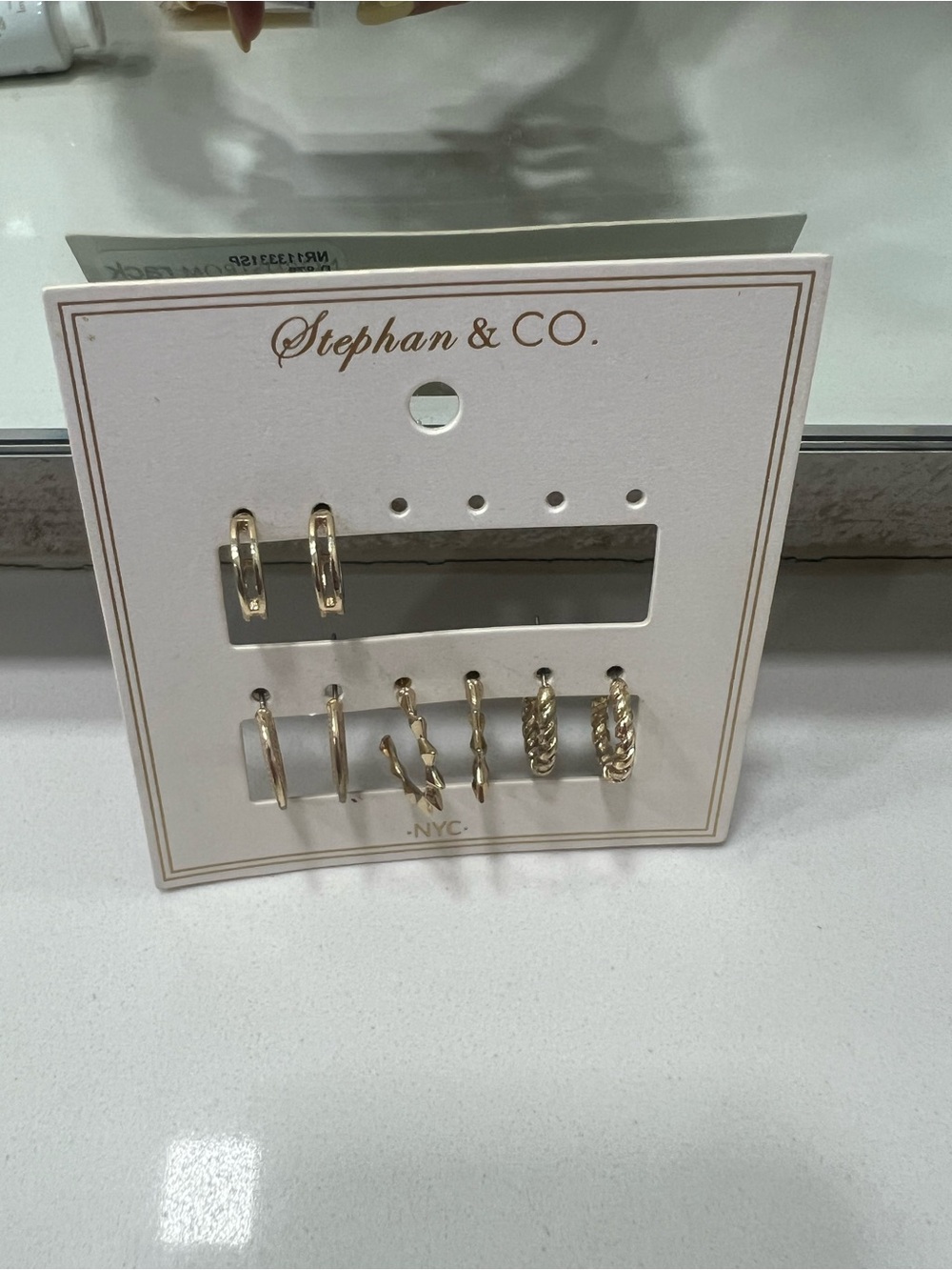 6-Pair Gold Earring Set